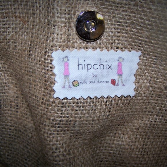 Retro Hip Chix Shoulder Bag Jean/MCM Fabric Funky - Picture 5 of 7